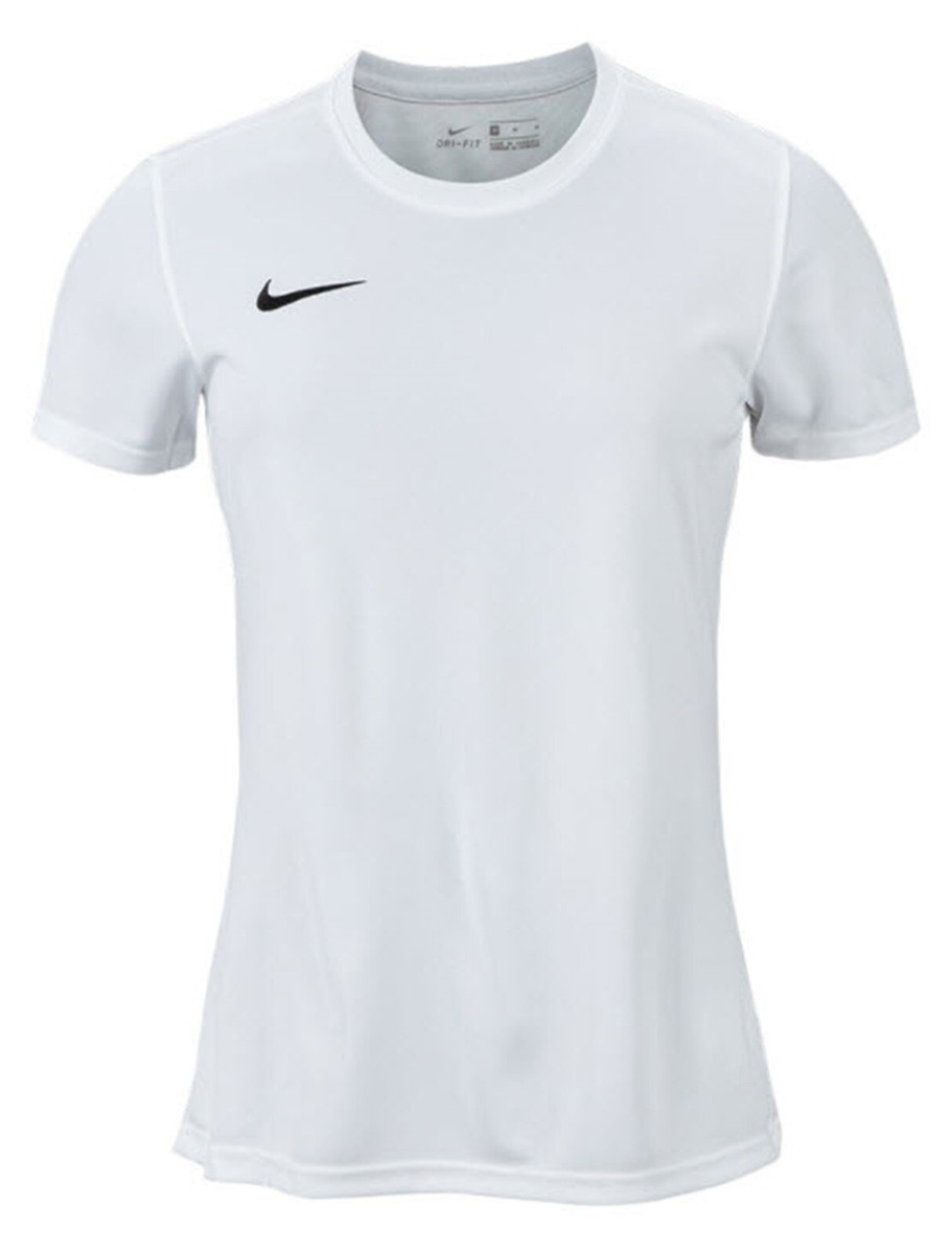 Nike Women Park VII Shirt Running White Yoga Casual Tee Jersey