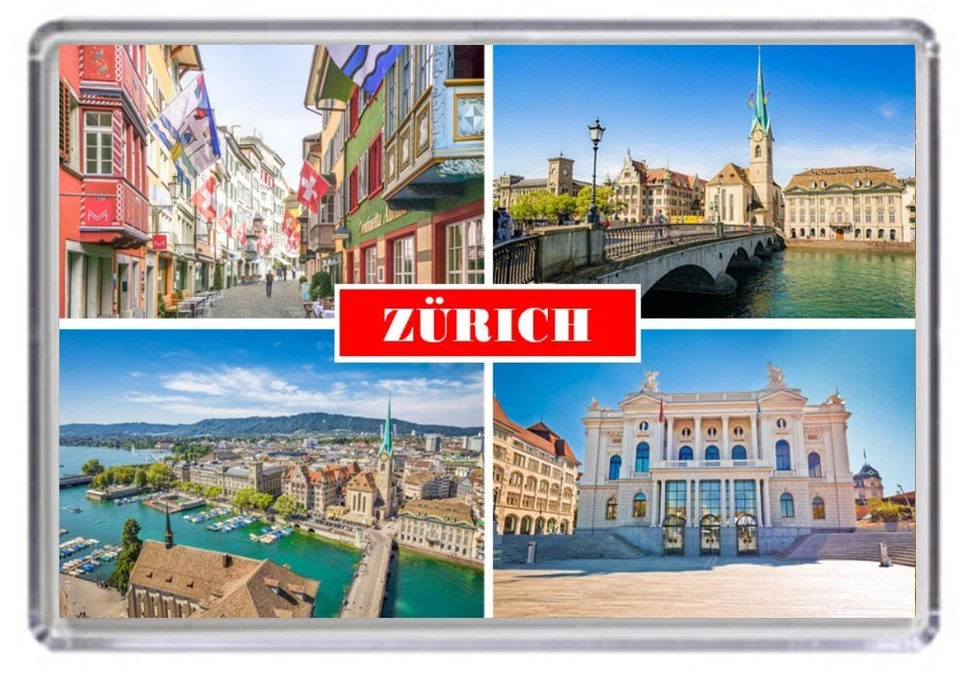 Zürich Zurich Switzerland Fridge Magnet 01 free postage