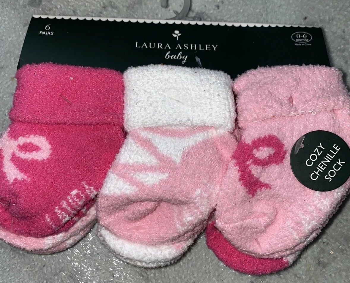 Laura Ashley Gift Baby Socks Pinks Soft