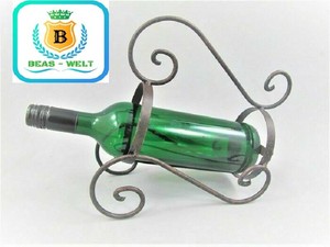 GE0583 Weinständer aus rustikalem braunen Eisen für 1 Wein- Sektflasche |  eBay
