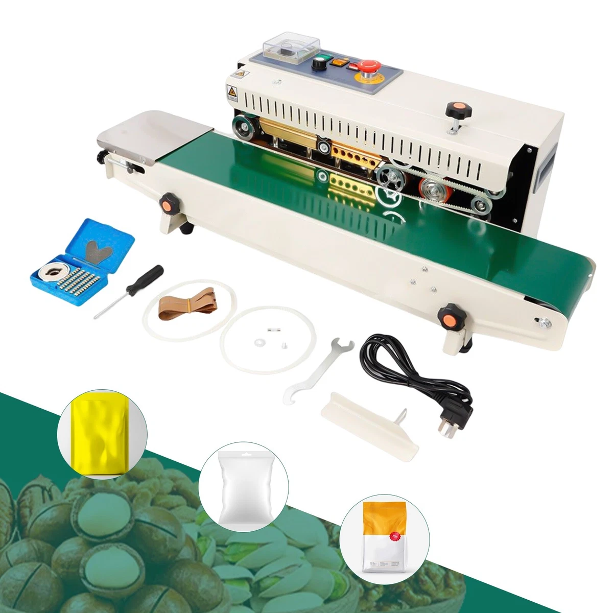 Automatic Continuous Band Sealer Plastic Bag Sealing Machine