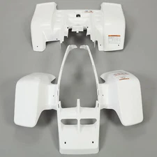 One Set White Front & Rear Fender Plastic Body For Yamaha Banshee 350 1987-2006