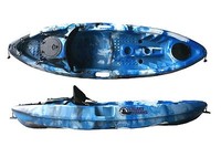 Sit On Top Fishing Kayak Canoe Galaxy Grayling - Blue Camouflage Sit On Top Fishing Kayak Canoe Galaxy Grayling - Blue Camouflage