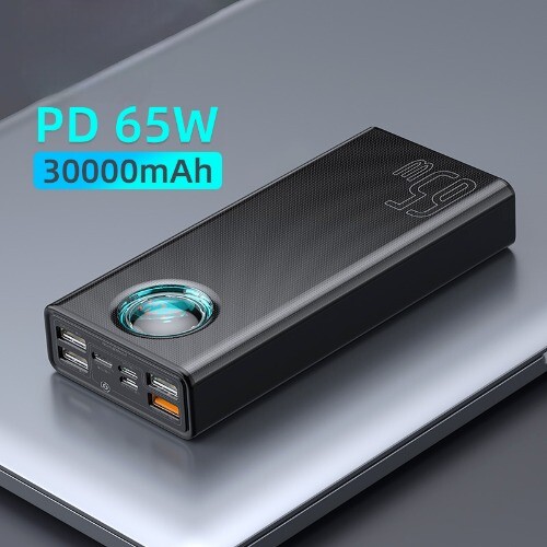 30K mAh PD Fast Charge Power Bank with FCP SCP Support