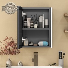 Dimmable LED Lighted Medicine Cabinet With Mirror Surface Wall-Mounted Bathroom