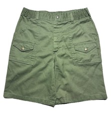 Vintage Boy Scouts Of America Shorts Youth 16 Military Green Cargo 28   flaw