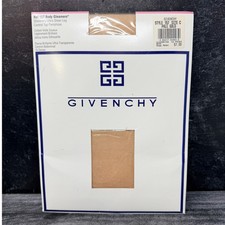 Vintage Givenchy Body Gleamers Pale Gold Control Top Pantyhose NOS Size C 1990s