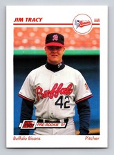 1991 Line Drive Pre-Rookie #46 JIM TRACY Buffalo Bisons