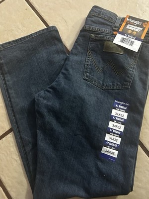 Wrangler FR Advanced Comfort Regular Fit Dark Wash Denim Straight 5-Pocket