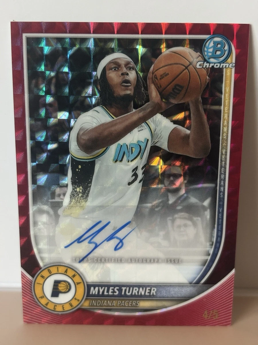 Basketball Trading Cards Myles Turner Sports Autographed for sale