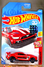 2018 Hot Wheels #96 Then and Now 9/10 CUSTOM '15 FORD MUSTANG Red w/Black J5 Sp