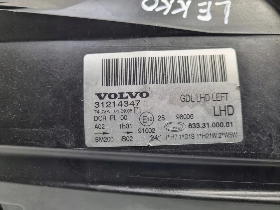 Frontscheinwerfer Volvo S80 II V70 III Xc70 31214347 Xenon Links Headlight - Bild 2 von 4