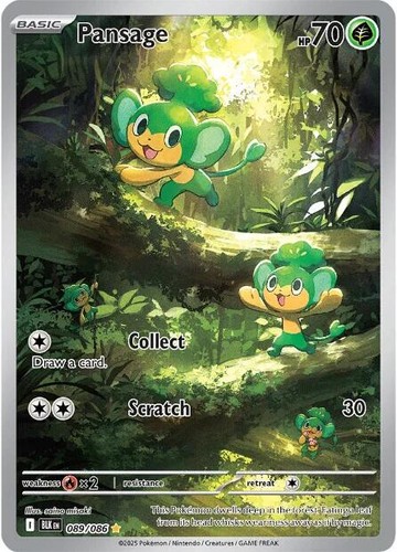 Pansage #89 Pokemon Black Bolt
