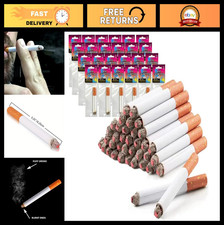 Realistic Fake Cigarettes - Pack of 48, 3.25 Inch Faux Cigs for Parties Perfor
