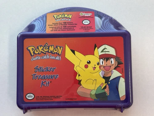 1999 Vintage Pokemon Sticker Treasure Kit by  Sandylion Toy Box (Factory Sealed)