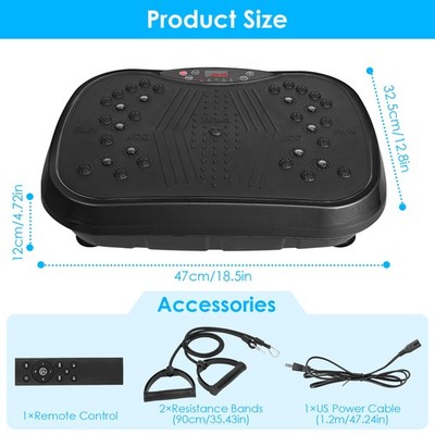 Vibration Plate Full Body Workout Circulation Fitness Exercise Machine 