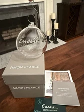 Simon Pearce Round Ornament Encore Boston Harbor Casino Inaugural Year 2019 NEW