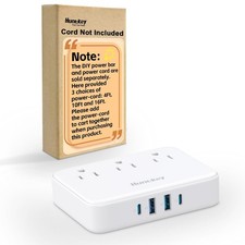 Non Surge Power Strip for Cruise, Travel Power Strip Cord Removable for Easy ...