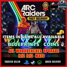 ARC RAIDERS🔥BLUEPRINTS✅All Workbenches Mats✴️COINS MATERIALS🔥FAST DELIVERY🚀