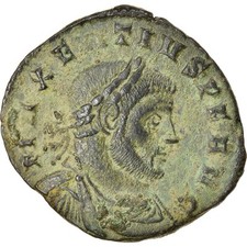 [#866124] Münze, Maxentius, Follis, 307-308, Ticinum, SS, Kupfer, RIC:95