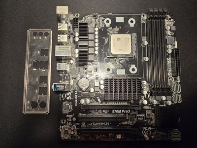 ASRock 970M Pro3 Motherboard + AMD FX-8350 CPU (90-MXGXE0-A0UAYZ, FD8350FRW8KHK)