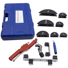 Tubing Bender Kit Refrigeration Ratchet Bending Tool w/ Pipe Cutter 1/4''-7/8''