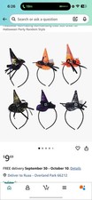 "6 Pack Halloween Headbands for Women Kids, Assorted Witch Hat Headband... "