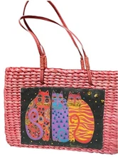 Laurel Burch Sun N Sand Small Straw Purse
