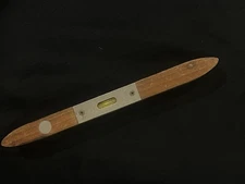 Vintage Stanley No. 259 Wood Level Original Bubble Vials USA