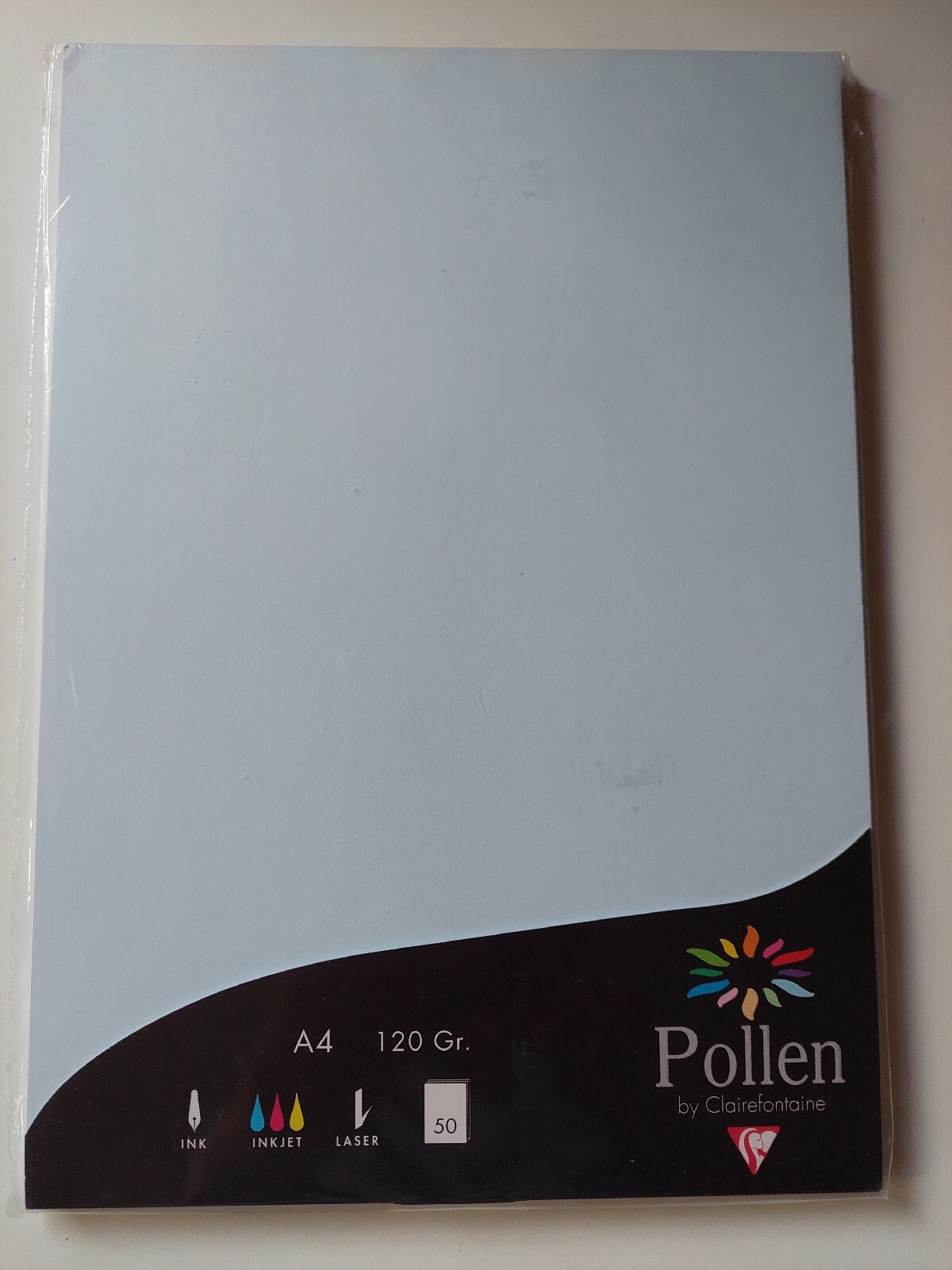 Clairefontaine Pollen 50 fogli A4 120 gr.  CELESTE ref 4201