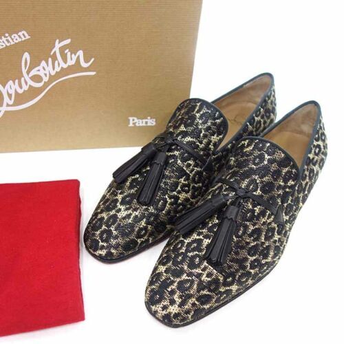 Christian Dior D-Academy CD Initial Tassel Loafers shoes 35 black