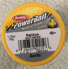 Berkley PowerBait #1203187 Natural Scent BGTGRB2 Rainbow Garlic-NEW-SHIP N 24HRS