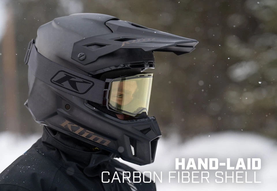 Casco de moto de nieve de carbono KLIM F3 ECE Foto 2 de 4