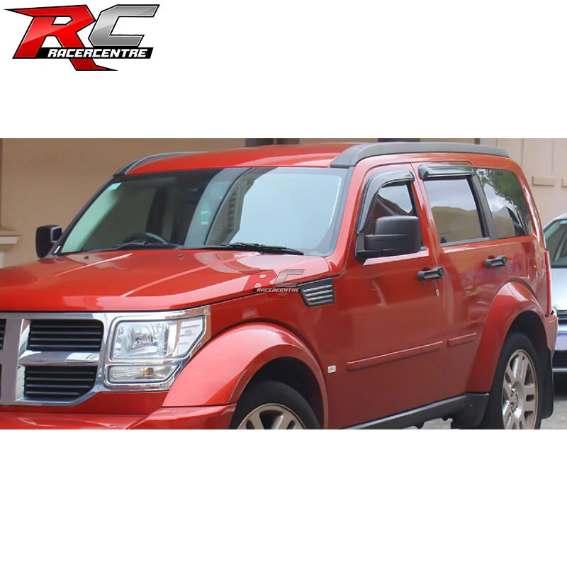 For 07-11 Dodge Nitro Window Visors Rain Guard Air Vent Acrylic 4Pc Set Foto 2 de 4