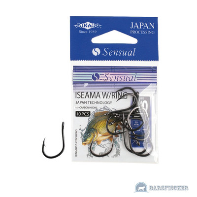 MIKADO SENSUAL ISEAMA / KARPFENHAKEN MIT ÖHR, ANGELHAKEN LOSE, CARP HOOKS, HAKEN