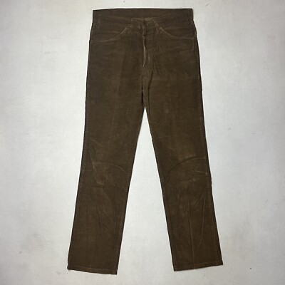Vintage Levi's 519 1523 White Tab Brown Corduroy Pants 32x31 Talon