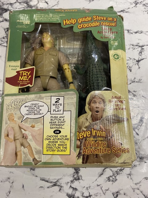 steve irwin talking action figure