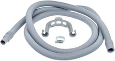 Drain Waste Hose 2.5M Extension Kit Clamp U-Bend Washing Machines 19mm / 22mm