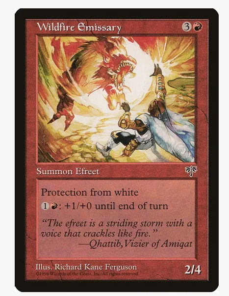 Wildfire Emissary - Mirage (MIR) PLAYSET (x4) Vintage Magic the Gathering