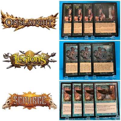 Onslaught BLOCK, Legions, Scourge x4 MTG Playset - Your Choice/Choose