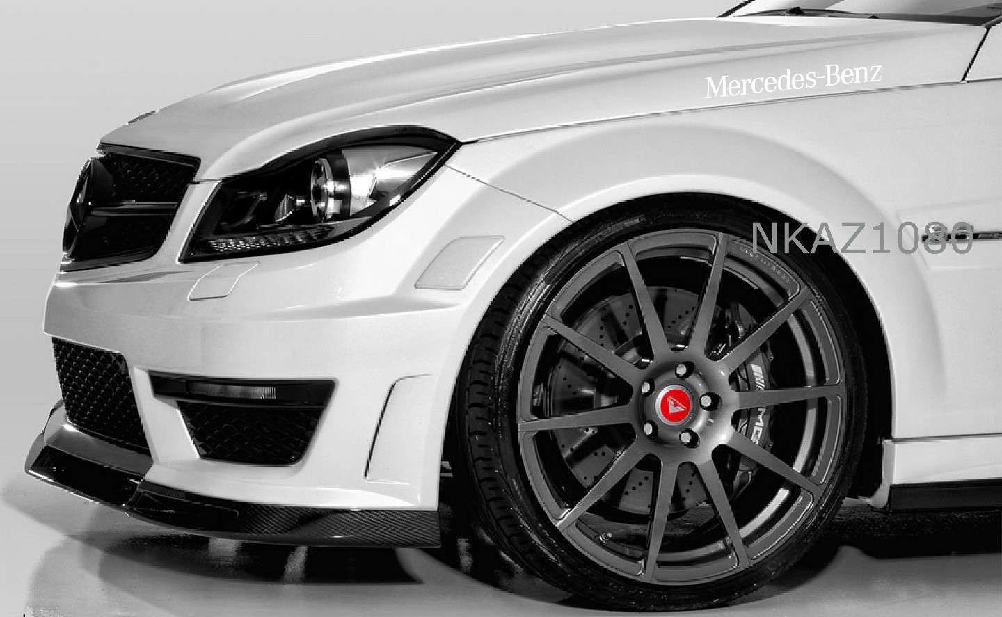 Mb F Racing Sticker Mercedes Benz Vinyl Decal Sport Racing car sticker emblem logo WHITE | eBay