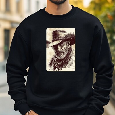 Cowboy Hand Drawing Sweatshirt Cosy and Perfect for Any Occasion S to 4XL
