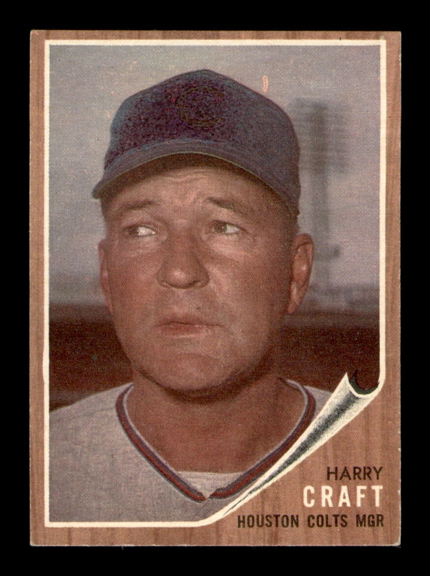 1962 Topps #12 Harry Craft Manager EX Condition by OBGcards
