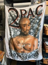Vintage 2 Pac Tupac Shakur Poster Flag 1971 - 1996 Commemorative Textile Flag 