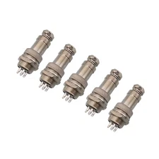 5Pair Aviation Plug 5 Pin Male Female Panel Wire Connector 16mm GX16-5