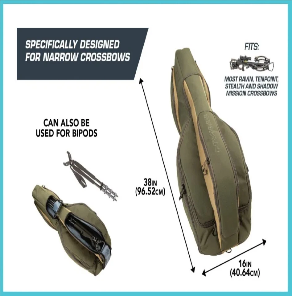 Soft Crossbow Case w/ Quiver Bolts Storage for Tenpoint Nitro 505/Titan M1/Viper - Image 2 of 4