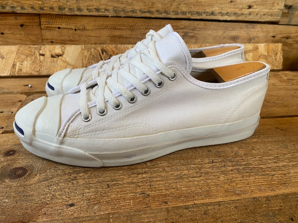 Vintage 90s converse jack purcell white low-top canvas