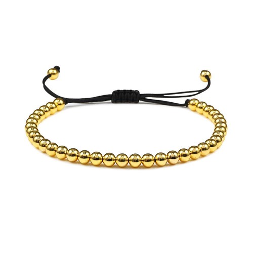 Braccialetti intrecciati corona Zircon - Micro Perline di Pietra Regolabili Banglie Coppia Gioielli - Foto 18 di 21