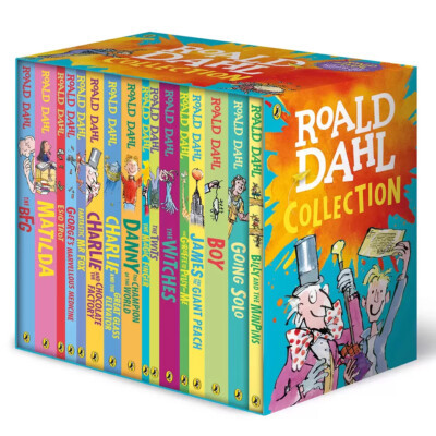 Roald Dahl Kollektion, 16 Bücher Box Set (7+ Jahre)