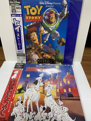 2Set Walt Disney LD Toy Story 101 Dalmatians Home Video Japan
